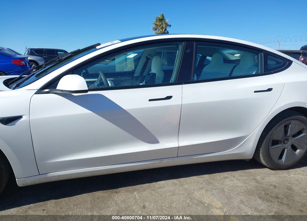 2022 TESLA MODEL 3 REAR-WHEEL DRIVE VIN: 5YJ3E1EA9NF362357