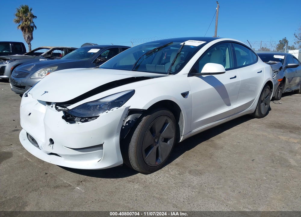 2022 TESLA MODEL 3 REAR-WHEEL DRIVE VIN: 5YJ3E1EA9NF362357
