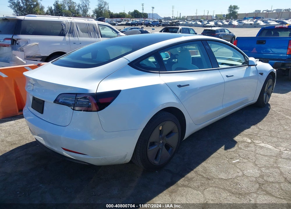2022 TESLA MODEL 3 REAR-WHEEL DRIVE VIN: 5YJ3E1EA9NF362357