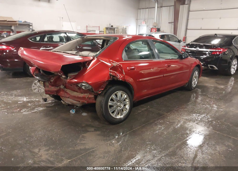 2004 CHRYSLER SEBRING LIMITED VIN: 1C3EL66R24N228648