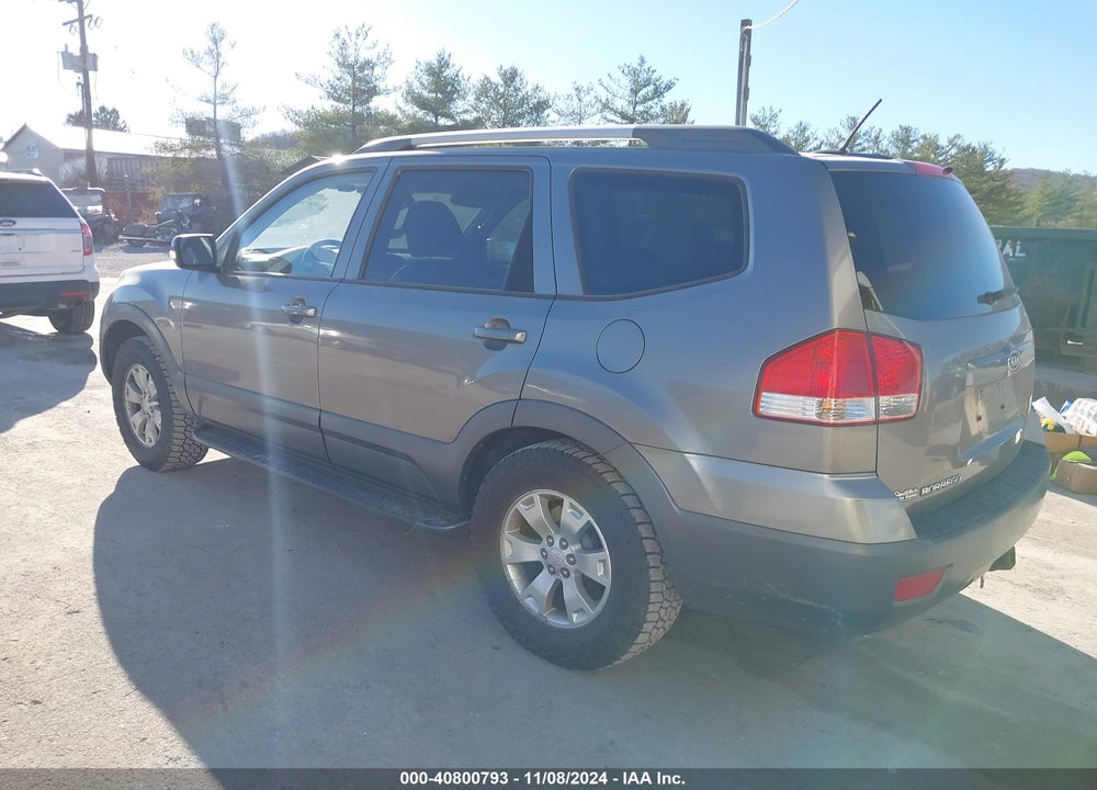 2009 KIA BORREGO EX V6 VIN: KNDJH741595039188