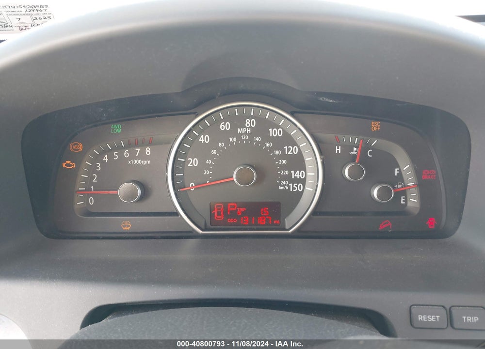2009 KIA BORREGO EX V6 VIN: KNDJH741595039188