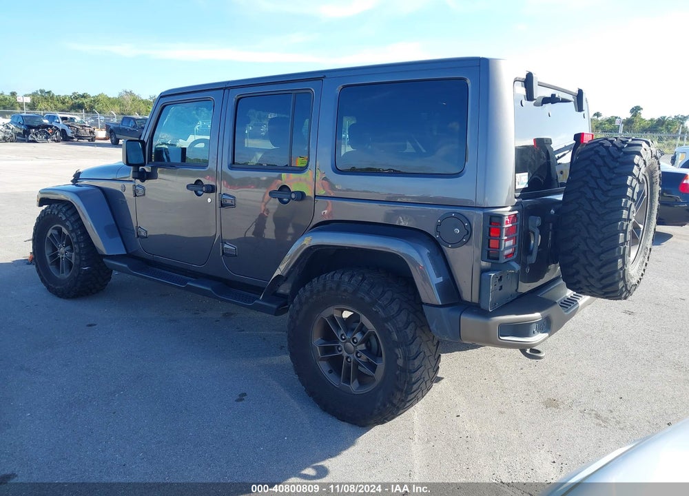 2016 JEEP WRANGLER UNLIMITED 75TH ANNIVERSARY VIN: 1C4BJWEG7GL229265