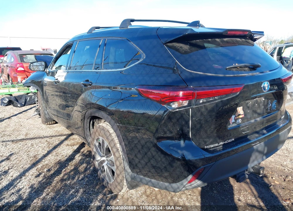 2021 TOYOTA HIGHLANDER HYBRID XLE VIN: 5TDHBRCH7MS521352