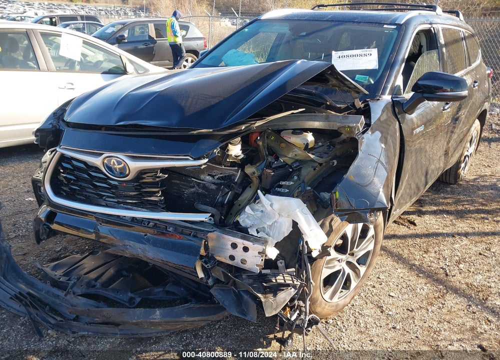 2021 TOYOTA HIGHLANDER HYBRID XLE VIN: 5TDHBRCH7MS521352