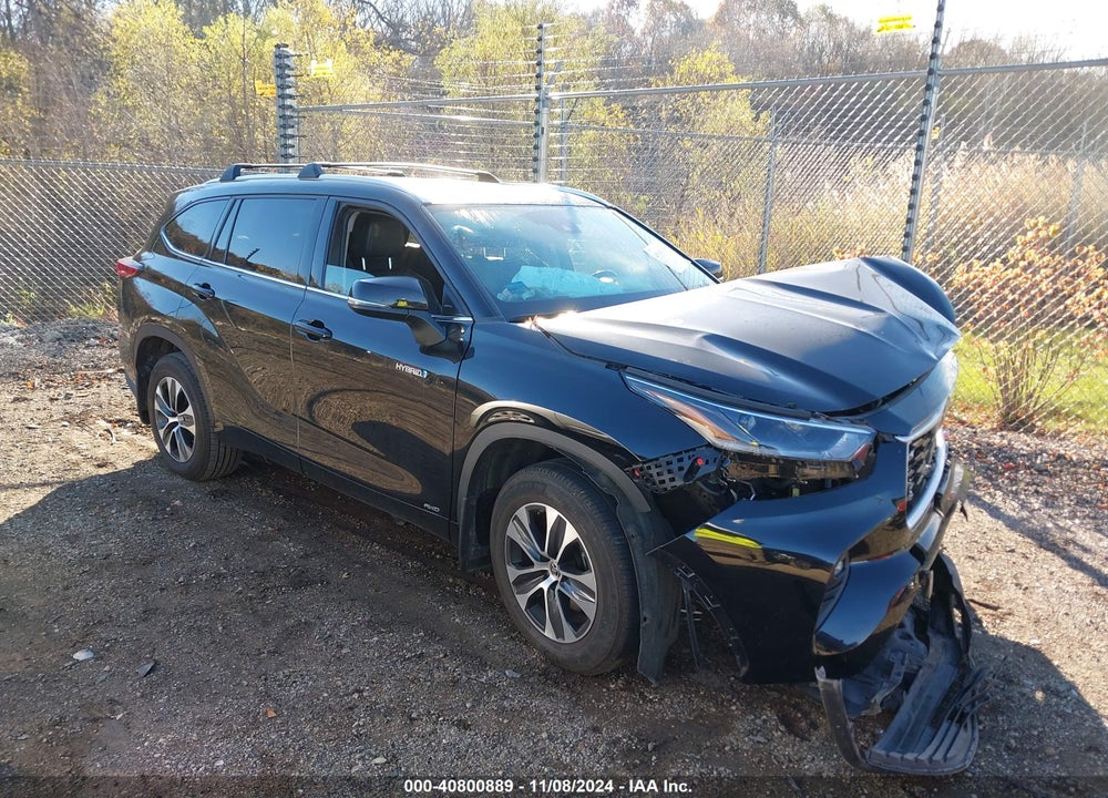 2021 TOYOTA HIGHLANDER HYBRID XLE VIN: 5TDHBRCH7MS521352