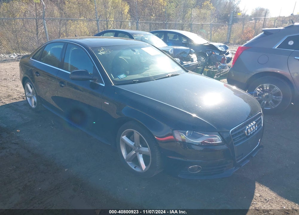 2012 AUDI A4 2.0T PREMIUM VIN: WAUFFAFL4CA103403