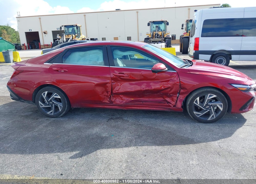 2024 HYUNDAI ELANTRA LIMITED VIN: KMHLP4DG2RU756342