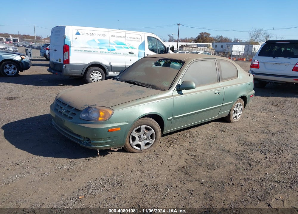 2004 HYUNDAI ACCENT GL/GT VIN: KMHCG35C04U294393