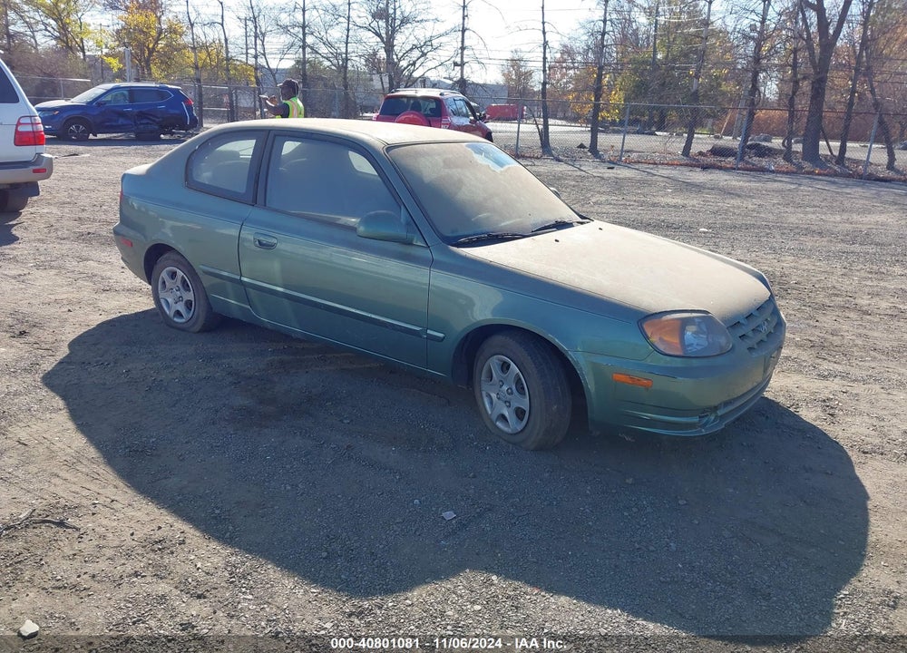 2004 HYUNDAI ACCENT GL/GT VIN: KMHCG35C04U294393