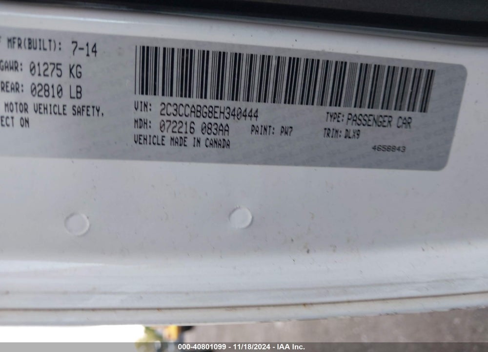 2014 CHRYSLER 300 300S VIN: 2C3CCABG8EH340444