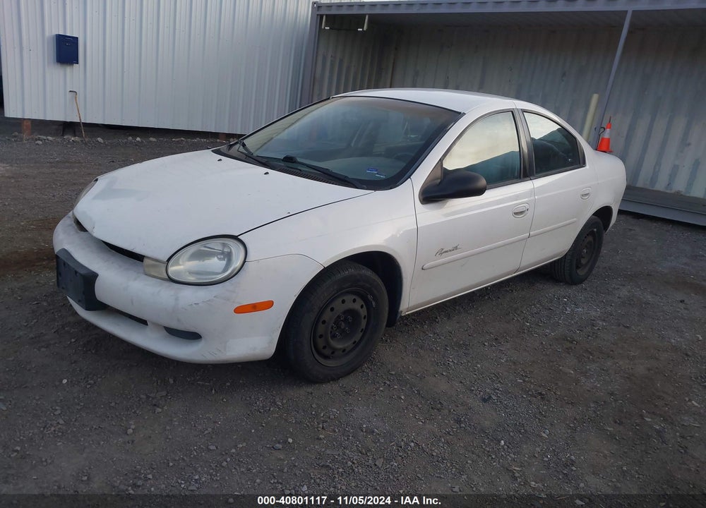 2001 PLYMOUTH NEON HIGHLINE VIN: 1P3ES46C81D184929