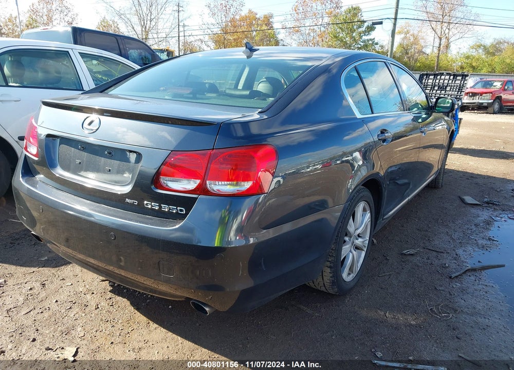 2011 LEXUS GS 350 VIN: JTHCE1KS5B0030082