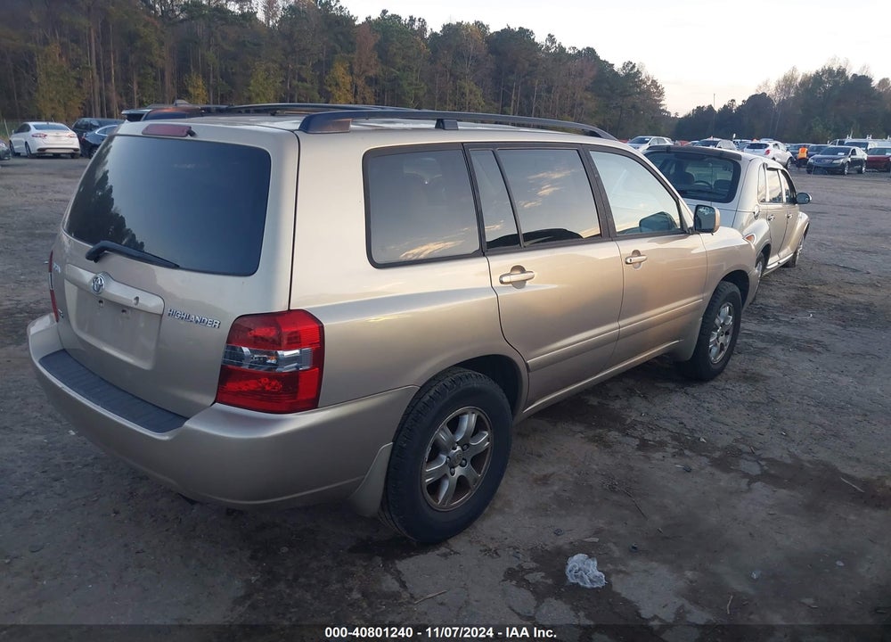 2004 TOYOTA HIGHLANDER V6 VIN: JTEDP21A340021085