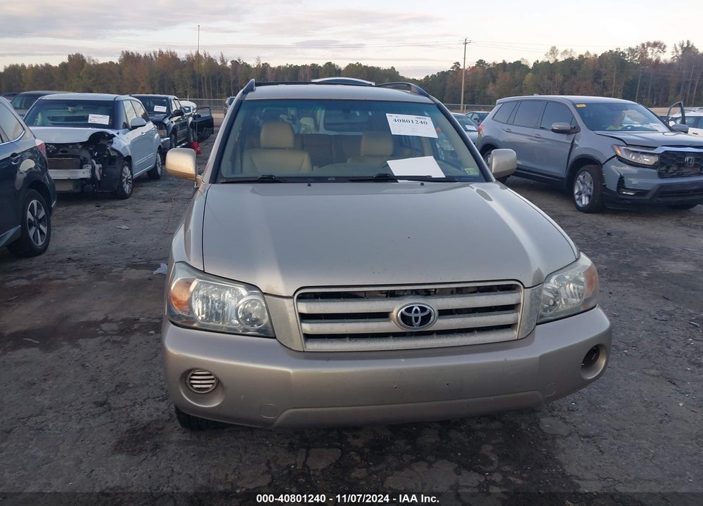2004 TOYOTA HIGHLANDER V6 VIN: JTEDP21A340021085