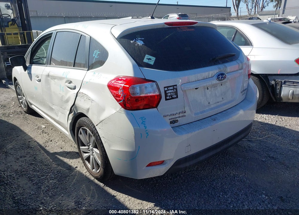 2015 SUBARU IMPREZA 2.0I PREMIUM VIN: JF1GPAC65F8288825