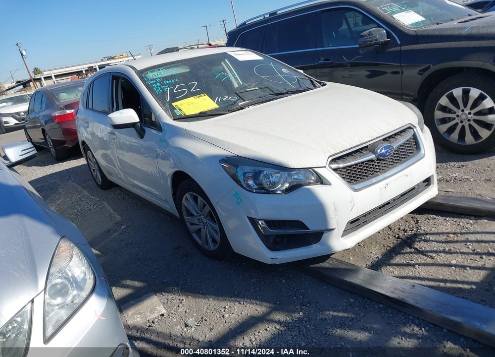 2015 SUBARU IMPREZA 2.0I PREMIUM VIN: JF1GPAC65F8288825