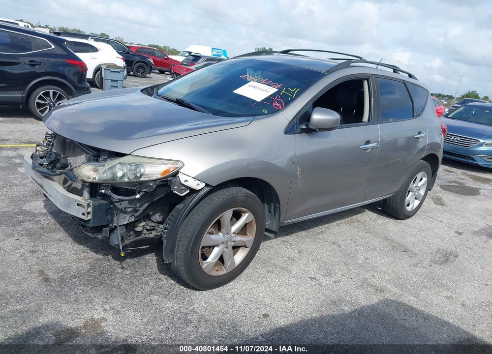 2010 NISSAN MURANO SL VIN: JN8AZ1MU7AW009116