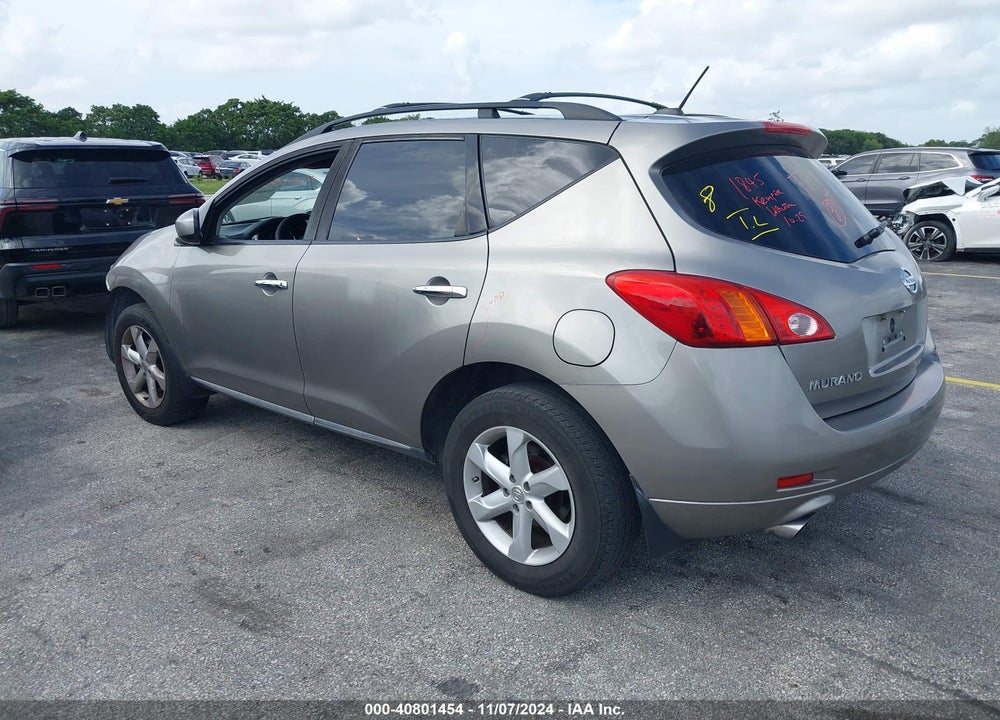 2010 NISSAN MURANO SL VIN: JN8AZ1MU7AW009116