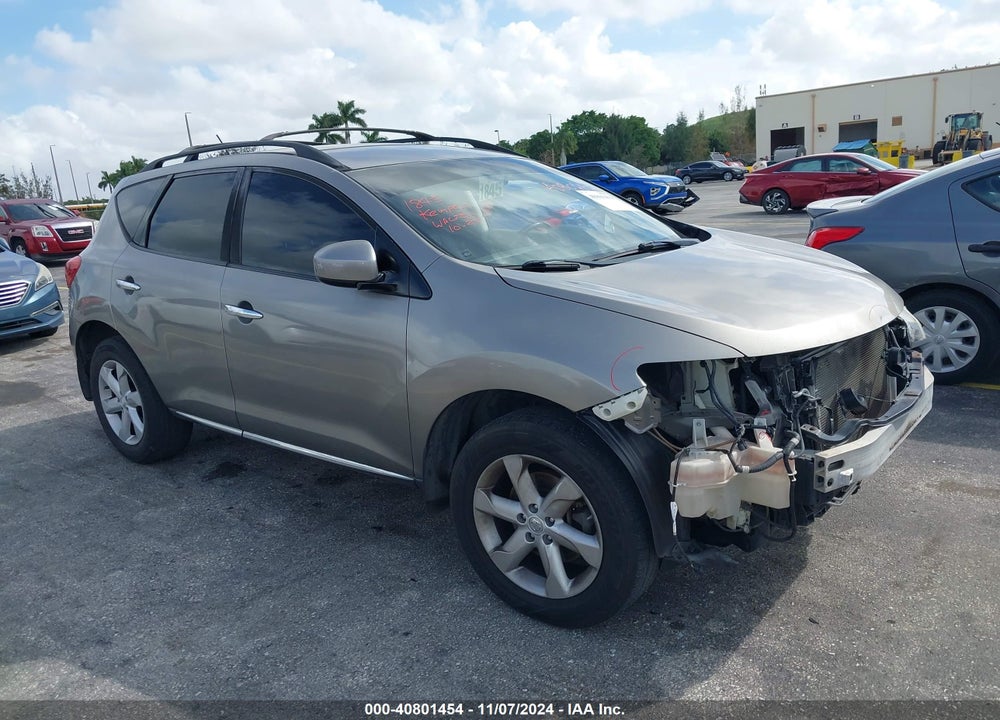 2010 NISSAN MURANO SL VIN: JN8AZ1MU7AW009116