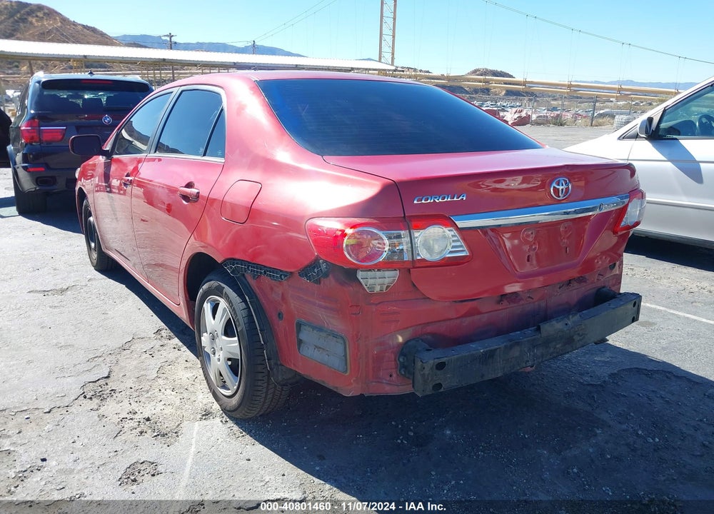 2011 TOYOTA COROLLA LE VIN: 2T1BU4EE0BC587673