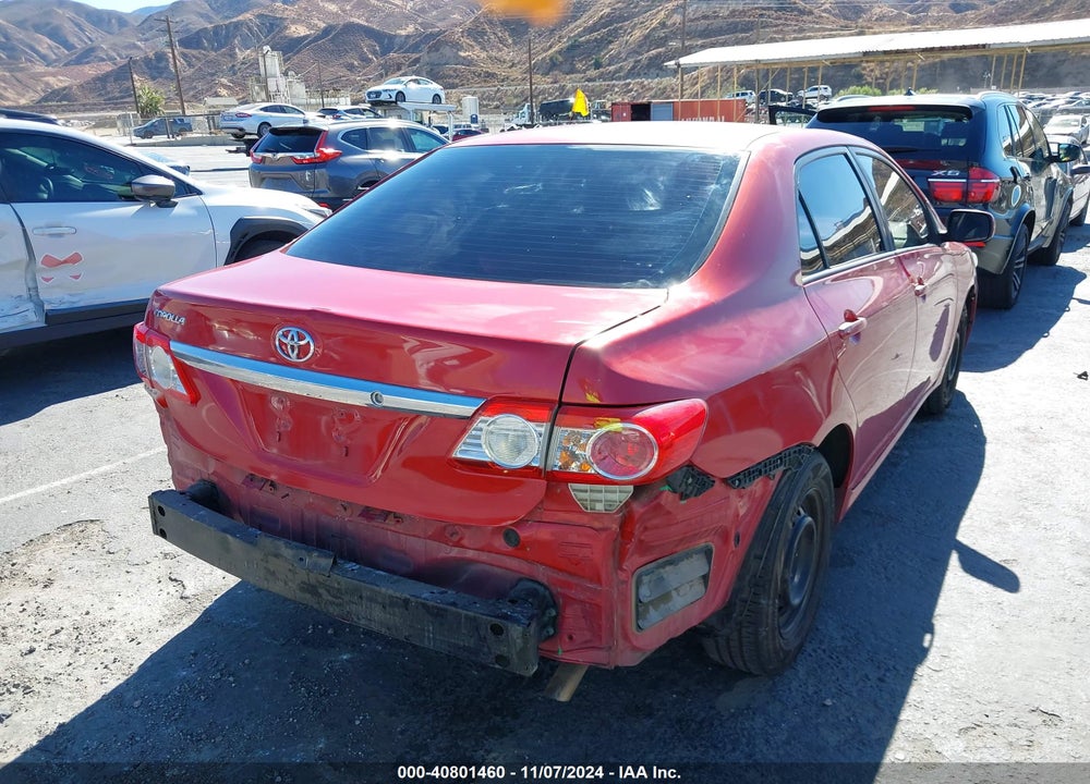 2011 TOYOTA COROLLA LE VIN: 2T1BU4EE0BC587673