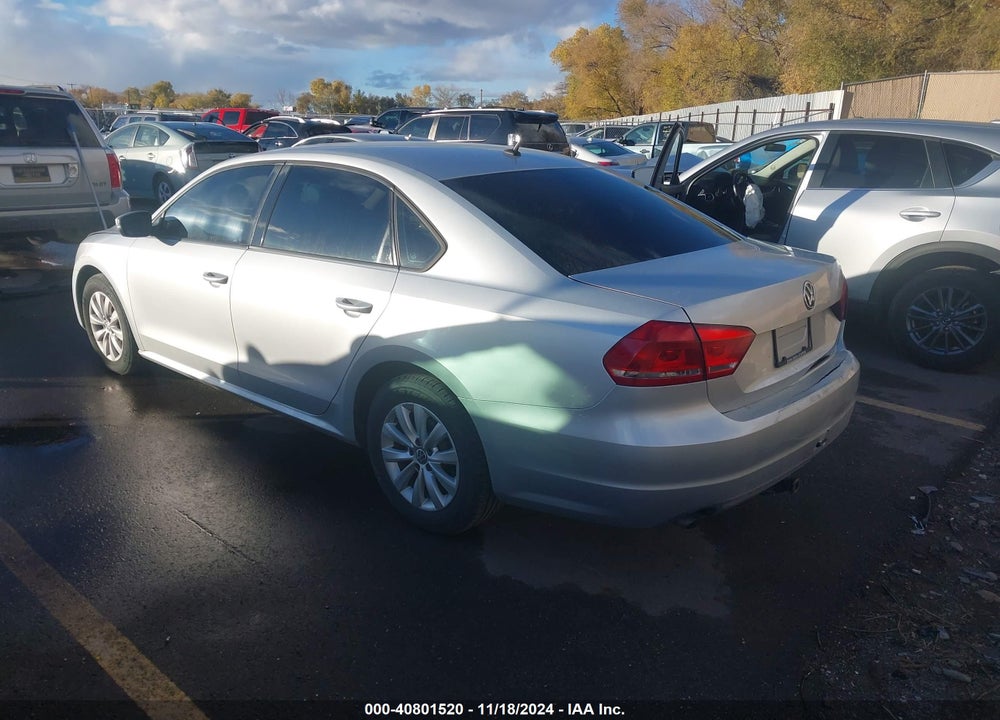2013 VOLKSWAGEN PASSAT S W/APPEARANCE VIN: 1VWAH7A37DC056811