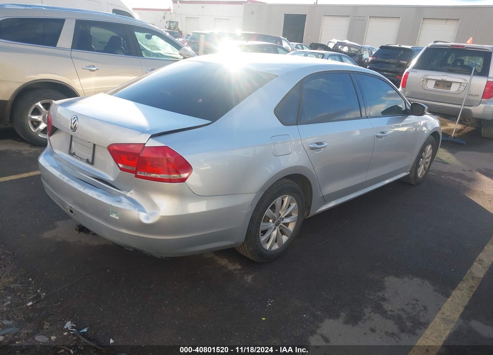 2013 VOLKSWAGEN PASSAT S W/APPEARANCE VIN: 1VWAH7A37DC056811