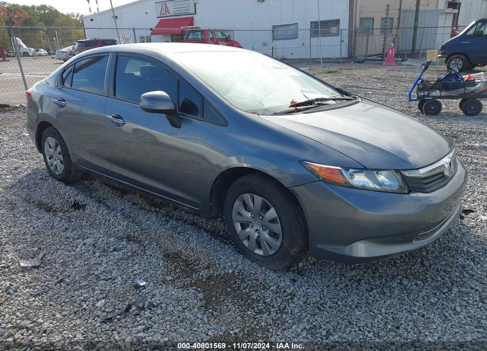 2012 HONDA CIVIC LX VIN: 19XFB2F5XCE036633