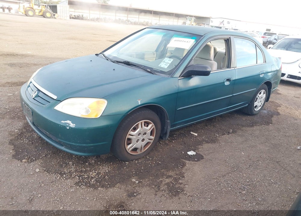 2002 HONDA CIVIC LX VIN: 2HGES16512H609574