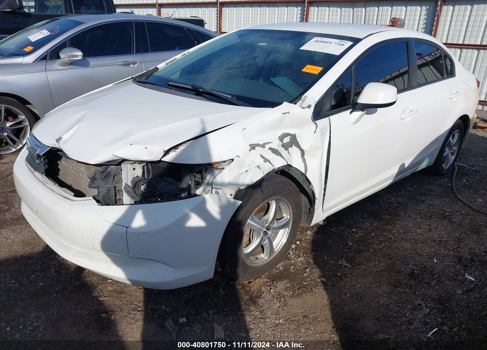 2012 HONDA CIVIC SDN CNG/NATURAL GAS VIN: 19XFB5F50CE003092