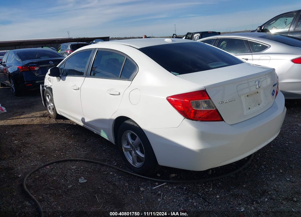 2012 HONDA CIVIC SDN CNG/NATURAL GAS VIN: 19XFB5F50CE003092