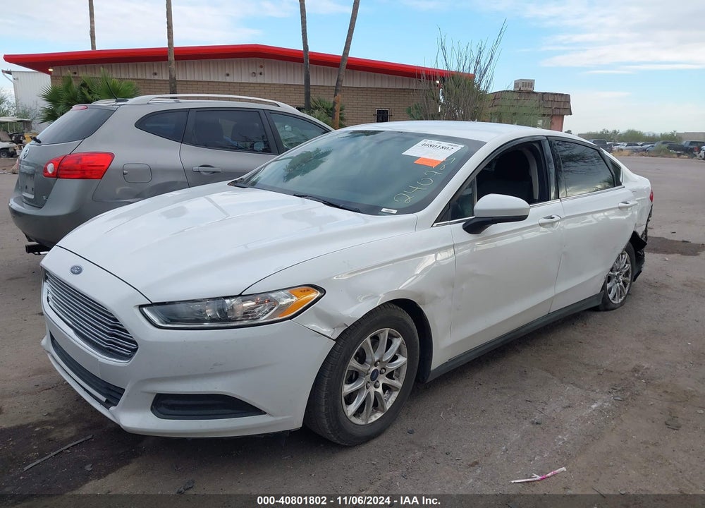 2016 FORD FUSION S VIN: 3FA6P0G79GR240723