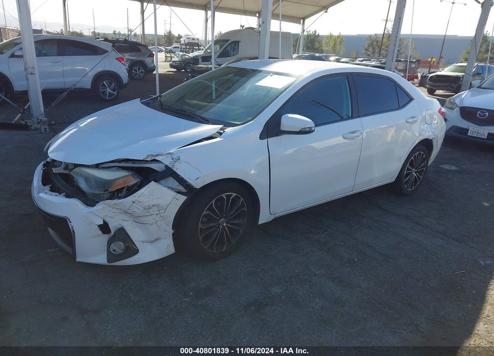2014 TOYOTA COROLLA S PLUS VIN: 2T1BURHE5EC139586