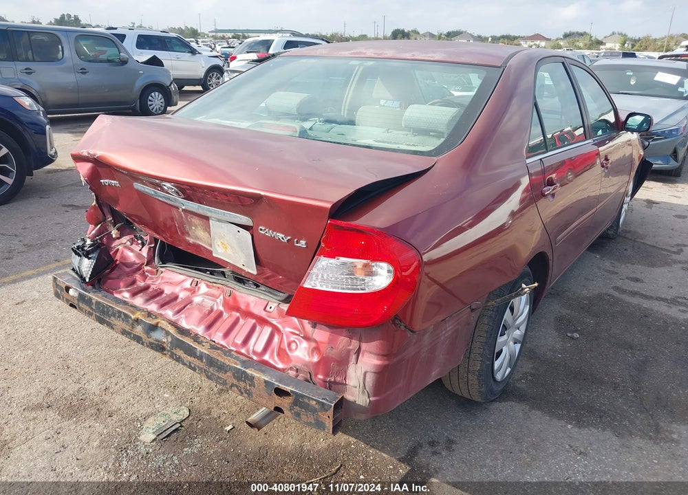 2004 TOYOTA CAMRY LE VIN: 4T1BE32KX4U377360