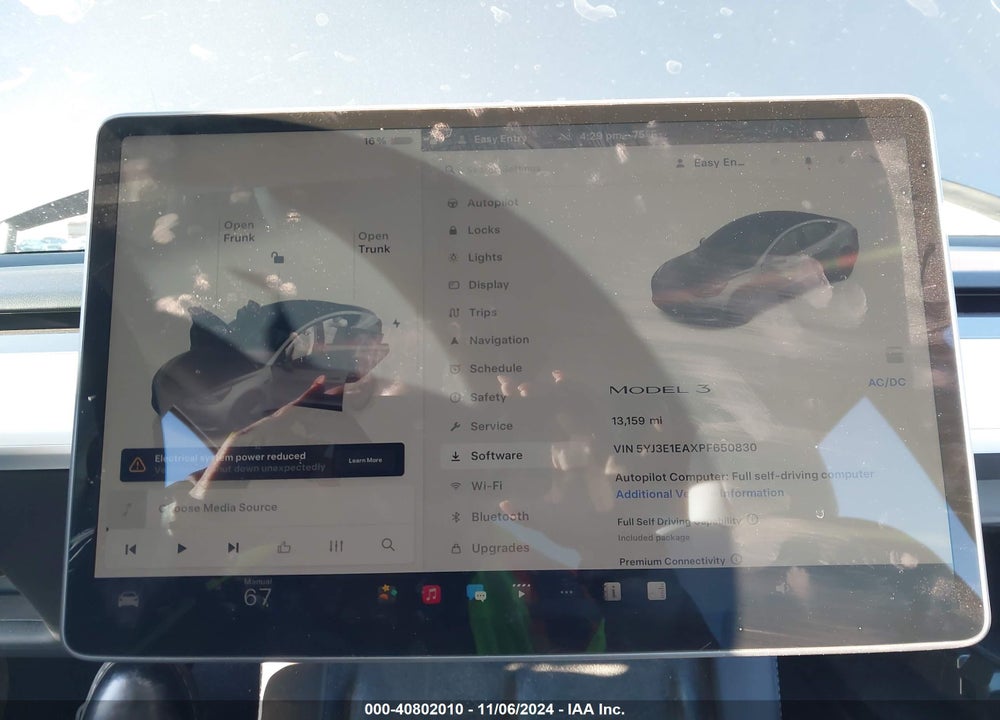 2023 TESLA MODEL 3 REAR-WHEEL DRIVE VIN: 5YJ3E1EAXPF650830