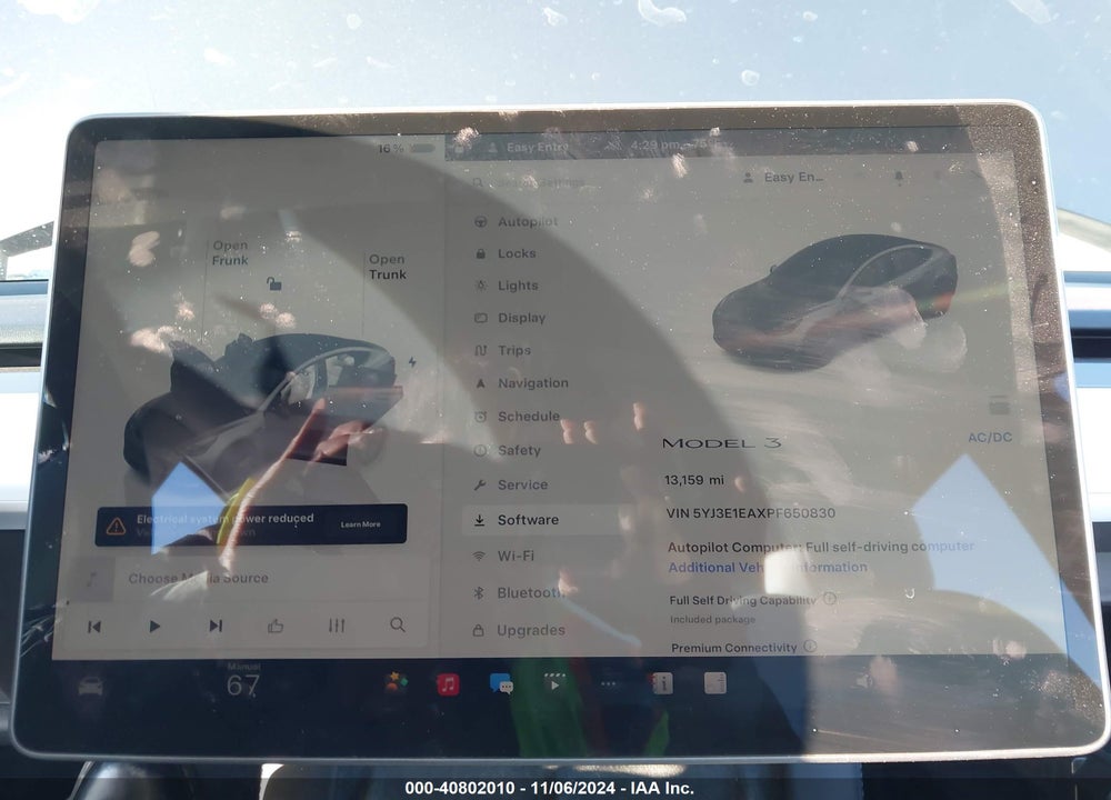 2023 TESLA MODEL 3 REAR-WHEEL DRIVE VIN: 5YJ3E1EAXPF650830
