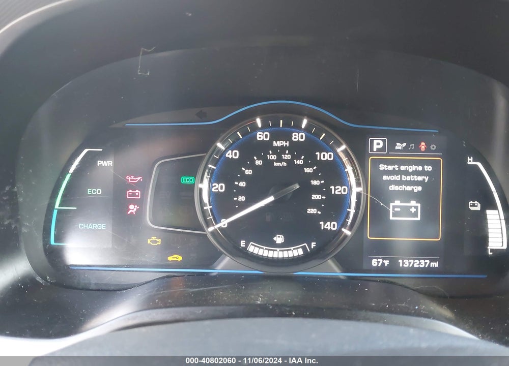 2019 HYUNDAI IONIQ HYBRID BLUE VIN: KMHC65LC8KU170743
