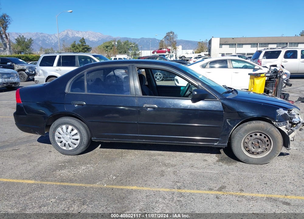2001 HONDA CIVIC LX VIN: 2HGES16591H605948