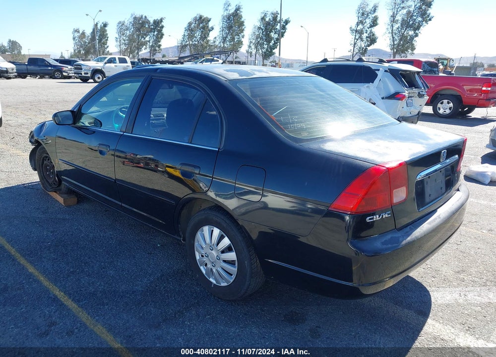 2001 HONDA CIVIC LX VIN: 2HGES16591H605948