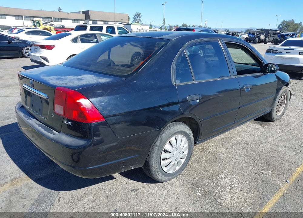 2001 HONDA CIVIC LX VIN: 2HGES16591H605948