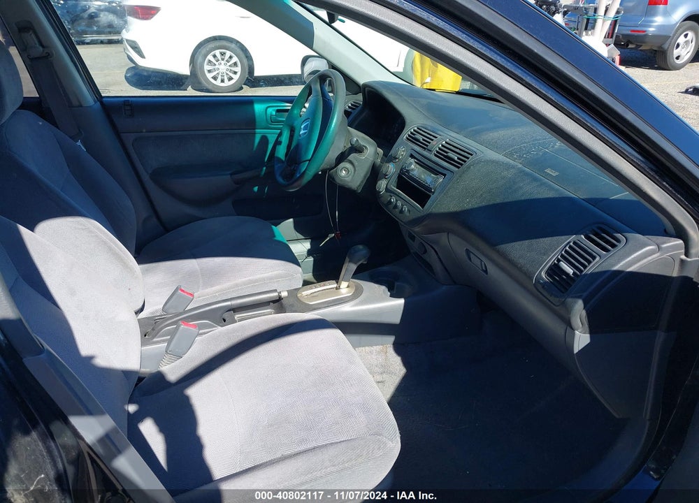 2001 HONDA CIVIC LX VIN: 2HGES16591H605948