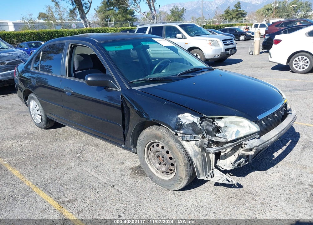 2001 HONDA CIVIC LX VIN: 2HGES16591H605948