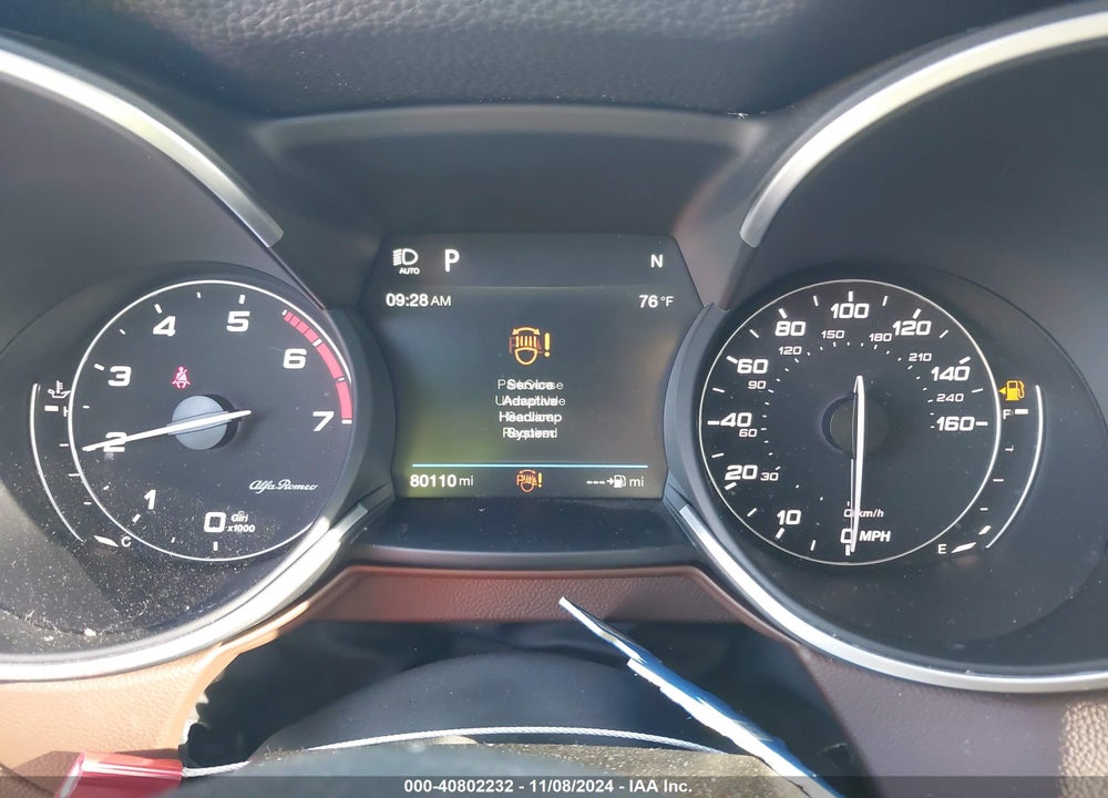 2018 ALFA ROMEO STELVIO AWD VIN: ZASFAKAN4J7B71587