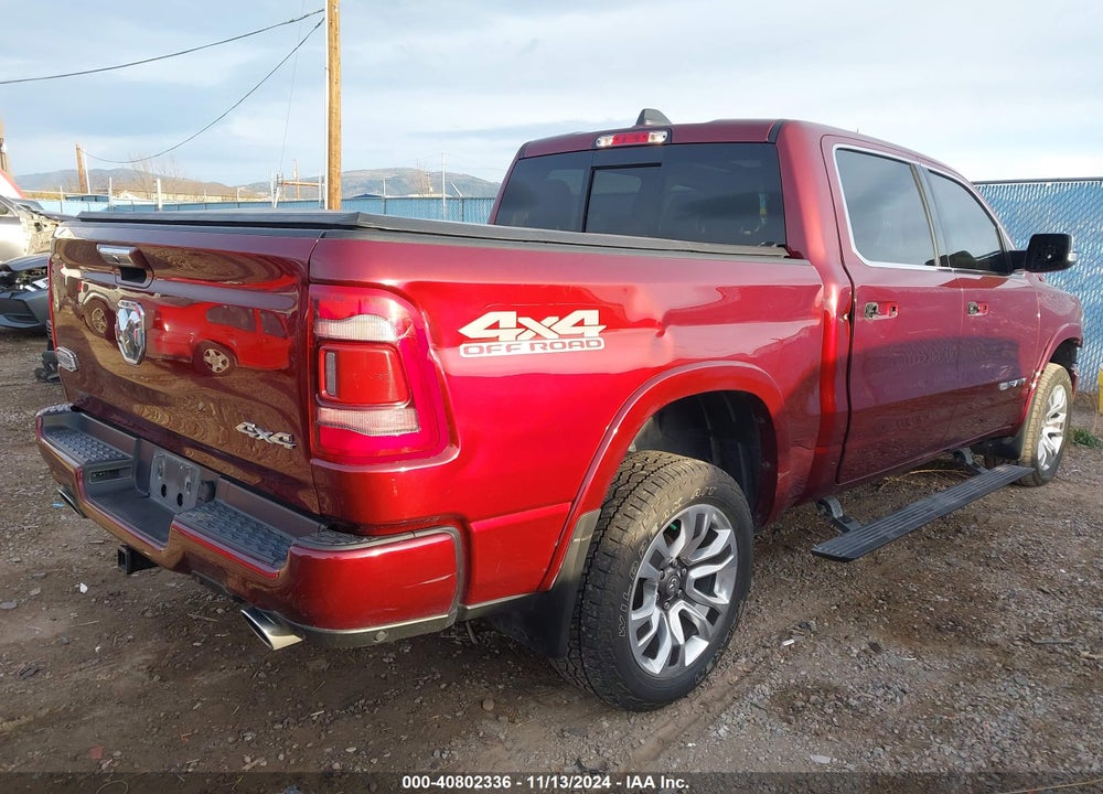 2020 RAM 1500 LAIE LONGHORN  4X4 5'7 BOX VIN: 1C6SRFKM7LN276014