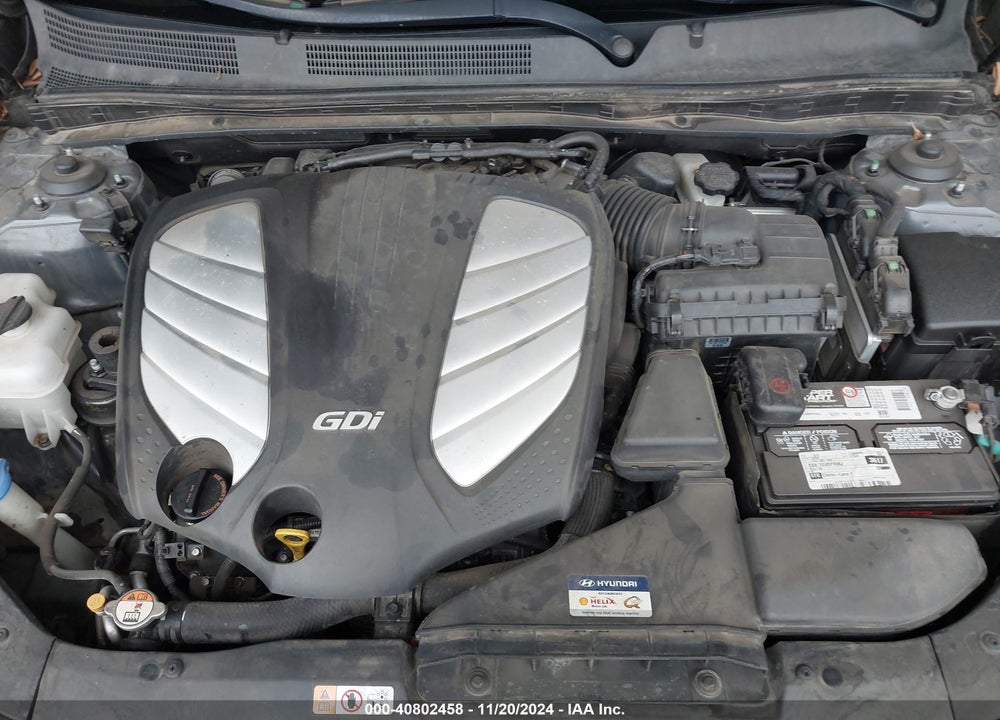 2012 HYUNDAI AZERA VIN: KMHFH4JG5CA169530