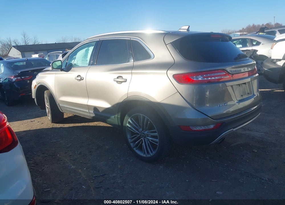 2016 LINCOLN MKC RESERVE VIN: 5LMTJ3DH1GUJ11924