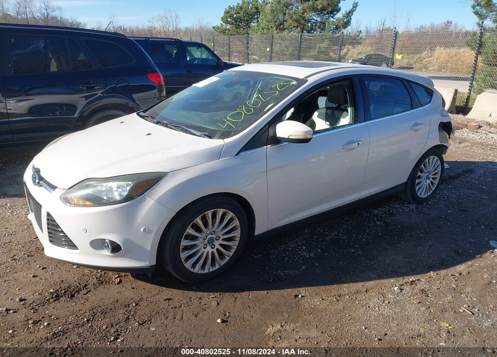 2012 FORD FOCUS TITANIUM VIN: 1FAHP3N29CL340329