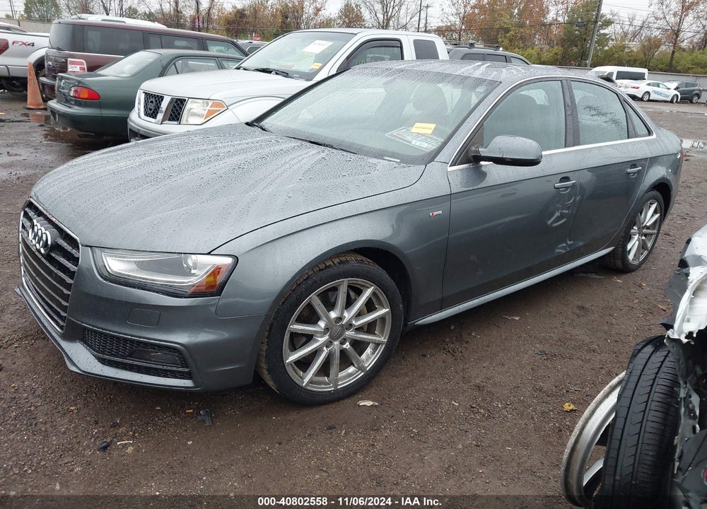 2014 AUDI A4 2.0T PREMIUM VIN: WAUFFAFLXEN042991