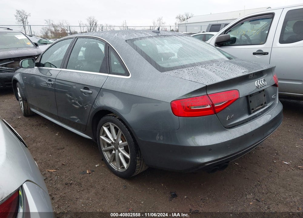 2014 AUDI A4 2.0T PREMIUM VIN: WAUFFAFLXEN042991